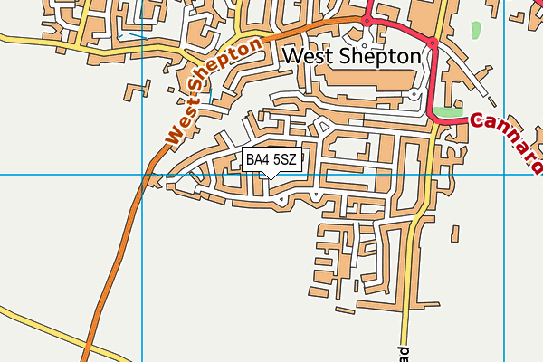BA4 5SZ map - OS VectorMap District (Ordnance Survey) BA4 5SZ map - OS VectorMap District (Ordnance Survey)