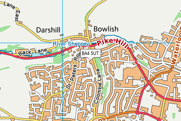 BA4 5UT map - OS VectorMap District (Ordnance Survey) BA4 5UT map - OS VectorMap District (Ordnance Survey)