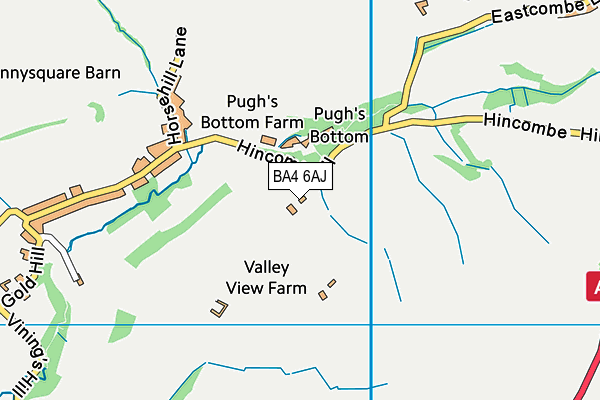 BA4 6AJ map - OS VectorMap District (Ordnance Survey) BA4 6AJ map - OS VectorMap District (Ordnance Survey)