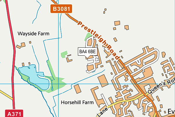 BA4 6BE map - OS VectorMap District (Ordnance Survey) BA4 6BE map - OS VectorMap District (Ordnance Survey)