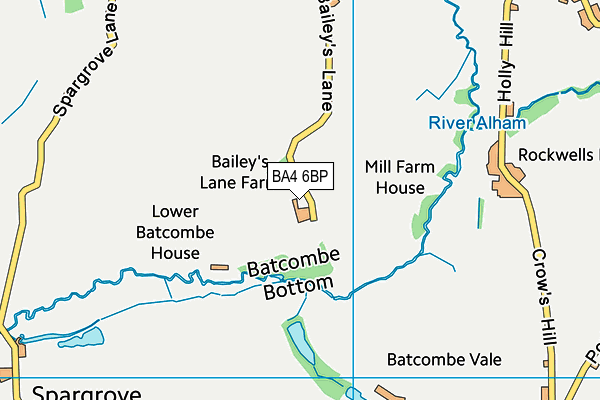 BA4 6BP map - OS VectorMap District (Ordnance Survey) BA4 6BP map - OS VectorMap District (Ordnance Survey)