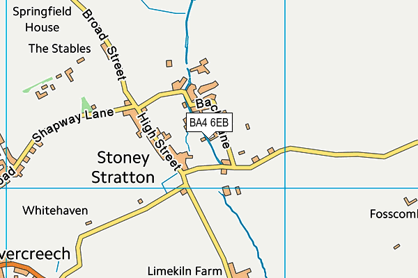BA4 6EB map - OS VectorMap District (Ordnance Survey) BA4 6EB map - OS VectorMap District (Ordnance Survey)