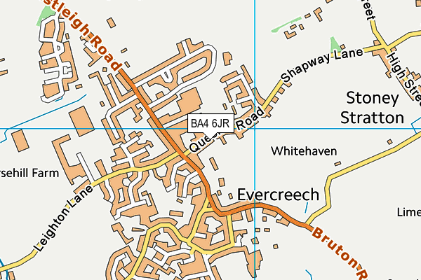 BA4 6JR map - OS VectorMap District (Ordnance Survey) BA4 6JR map - OS VectorMap District (Ordnance Survey)