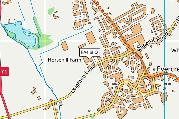 BA4 6LQ map - OS VectorMap District (Ordnance Survey) BA4 6LQ map - OS VectorMap District (Ordnance Survey)