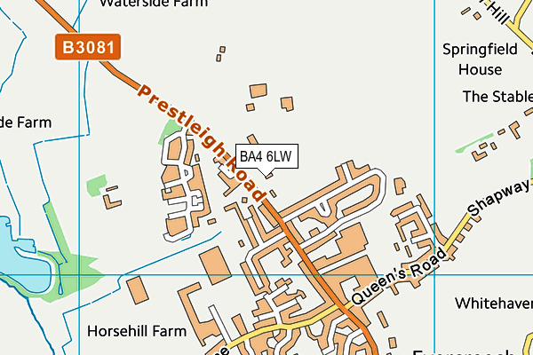 BA4 6LW map - OS VectorMap District (Ordnance Survey) BA4 6LW map - OS VectorMap District (Ordnance Survey)