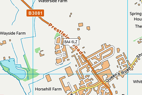 BA4 6LZ map - OS VectorMap District (Ordnance Survey) BA4 6LZ map - OS VectorMap District (Ordnance Survey)