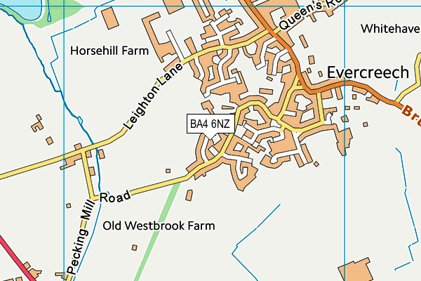 BA4 6NZ map - OS VectorMap District (Ordnance Survey) BA4 6NZ map - OS VectorMap District (Ordnance Survey)