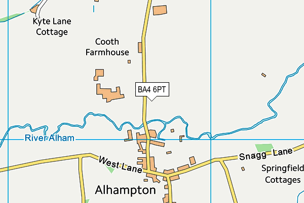 BA4 6PT map - OS VectorMap District (Ordnance Survey) BA4 6PT map - OS VectorMap District (Ordnance Survey)