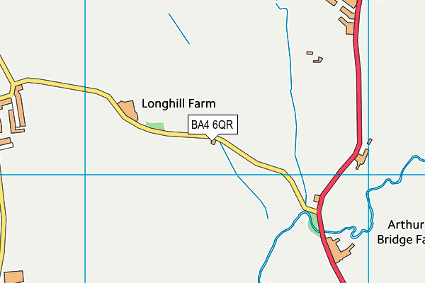 BA4 6QR map - OS VectorMap District (Ordnance Survey)