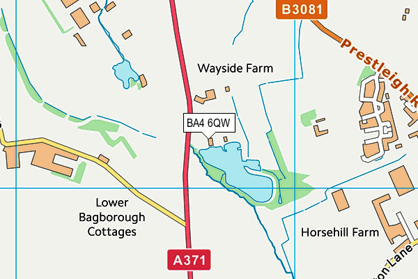 BA4 6QW map - OS VectorMap District (Ordnance Survey) BA4 6QW map - OS VectorMap District (Ordnance Survey)