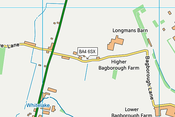 BA4 6SX map - OS VectorMap District (Ordnance Survey) BA4 6SX map - OS VectorMap District (Ordnance Survey)