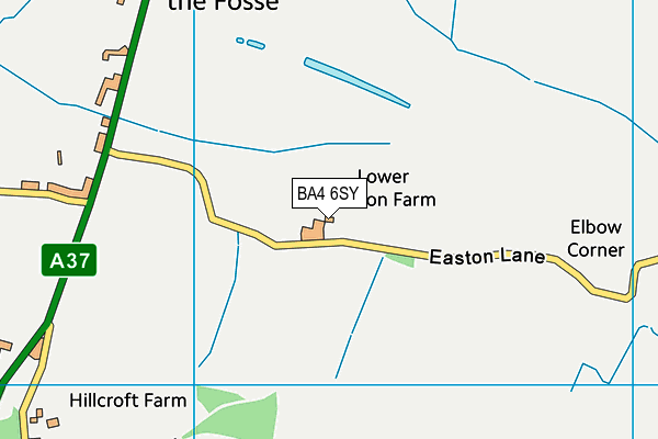 BA4 6SY map - OS VectorMap District (Ordnance Survey) BA4 6SY map - OS VectorMap District (Ordnance Survey)