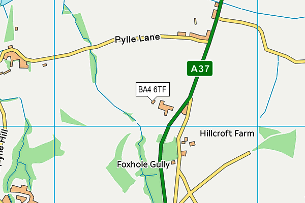 BA4 6TF map - OS VectorMap District (Ordnance Survey) BA4 6TF map - OS VectorMap District (Ordnance Survey)