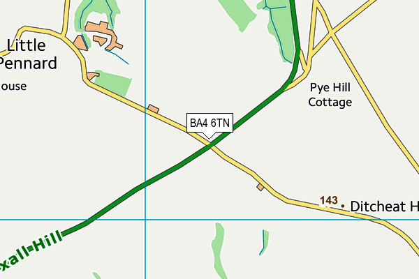 BA4 6TN map - OS VectorMap District (Ordnance Survey) BA4 6TN map - OS VectorMap District (Ordnance Survey)
