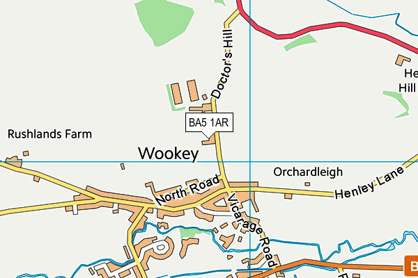 BA5 1AR map - OS VectorMap District (Ordnance Survey) BA5 1AR map - OS VectorMap District (Ordnance Survey)