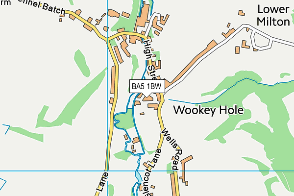BA5 1BW map - OS VectorMap District (Ordnance Survey) BA5 1BW map - OS VectorMap District (Ordnance Survey)