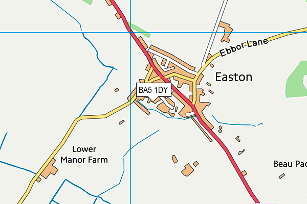 BA5 1DY map - OS VectorMap District (Ordnance Survey) BA5 1DY map - OS VectorMap District (Ordnance Survey)
