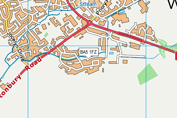 BA5 1FZ map - OS VectorMap District (Ordnance Survey) BA5 1FZ map - OS VectorMap District (Ordnance Survey)