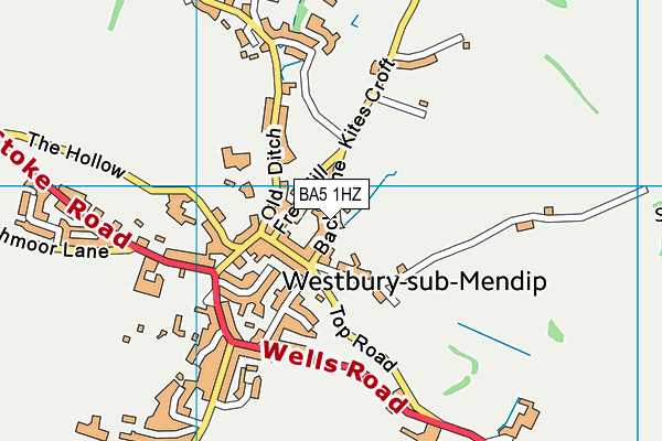 BA5 1HZ map - OS VectorMap District (Ordnance Survey) BA5 1HZ map - OS VectorMap District (Ordnance Survey)