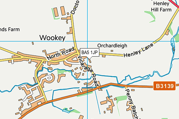 BA5 1JP map - OS VectorMap District (Ordnance Survey) BA5 1JP map - OS VectorMap District (Ordnance Survey)