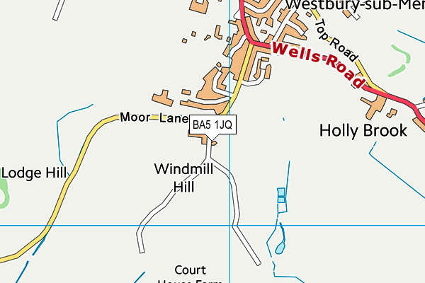 BA5 1JQ map - OS VectorMap District (Ordnance Survey) BA5 1JQ map - OS VectorMap District (Ordnance Survey)