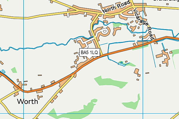BA5 1LQ map - OS VectorMap District (Ordnance Survey) BA5 1LQ map - OS VectorMap District (Ordnance Survey)