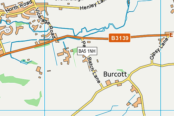BA5 1NH map - OS VectorMap District (Ordnance Survey) BA5 1NH map - OS VectorMap District (Ordnance Survey)
