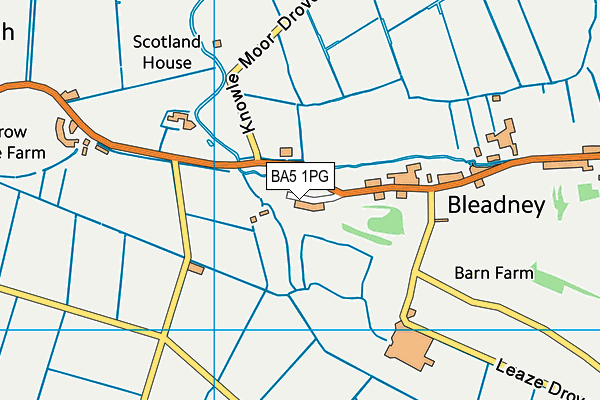 BA5 1PG map - OS VectorMap District (Ordnance Survey) BA5 1PG map - OS VectorMap District (Ordnance Survey)