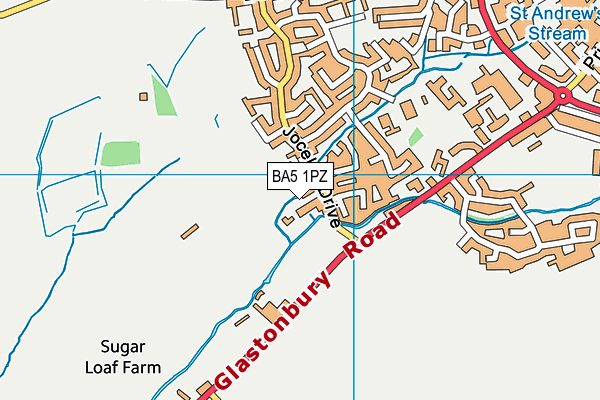 BA5 1PZ map - OS VectorMap District (Ordnance Survey) BA5 1PZ map - OS VectorMap District (Ordnance Survey)