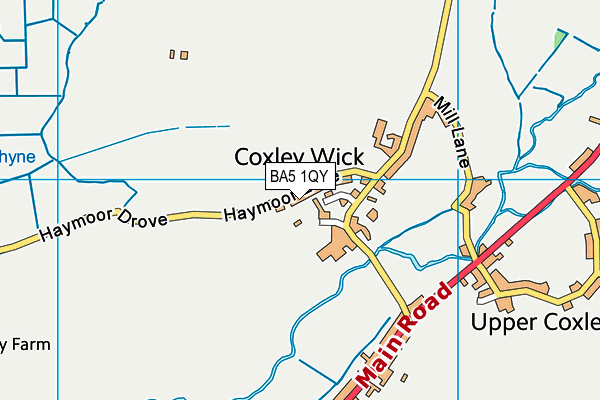 BA5 1QY map - OS VectorMap District (Ordnance Survey) BA5 1QY map - OS VectorMap District (Ordnance Survey)