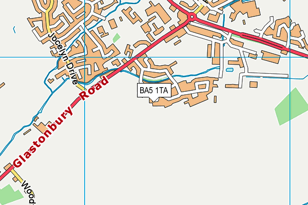 BA5 1TA map - OS VectorMap District (Ordnance Survey) BA5 1TA map - OS VectorMap District (Ordnance Survey)