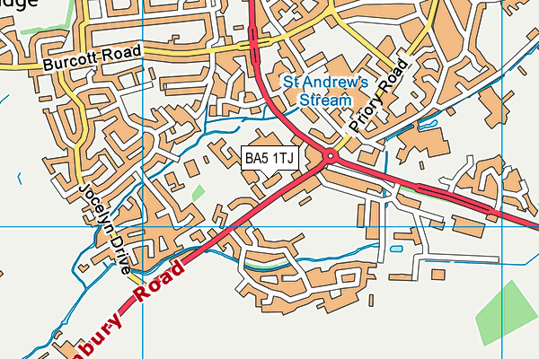 BA5 1TJ map - OS VectorMap District (Ordnance Survey) BA5 1TJ map - OS VectorMap District (Ordnance Survey)