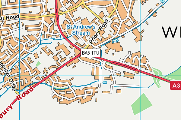 BA5 1TU map - OS VectorMap District (Ordnance Survey) BA5 1TU map - OS VectorMap District (Ordnance Survey)