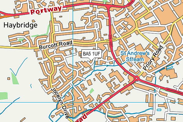 BA5 1UF map - OS VectorMap District (Ordnance Survey) BA5 1UF map - OS VectorMap District (Ordnance Survey)