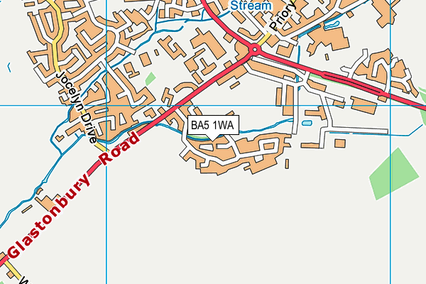 BA5 1WA map - OS VectorMap District (Ordnance Survey) BA5 1WA map - OS VectorMap District (Ordnance Survey)