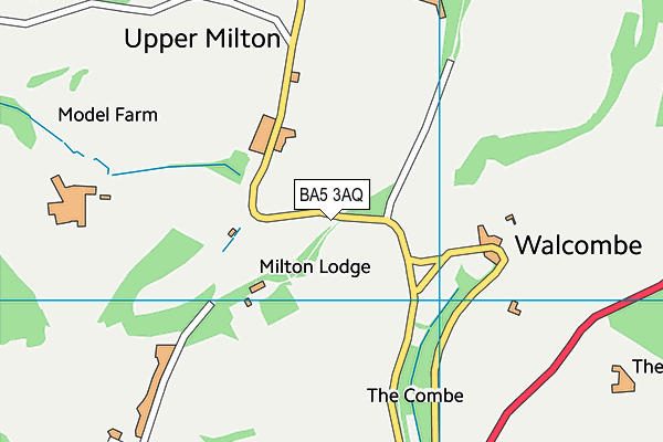BA5 3AQ map - OS VectorMap District (Ordnance Survey) BA5 3AQ map - OS VectorMap District (Ordnance Survey)