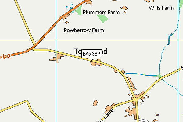 BA5 3BP map - OS VectorMap District (Ordnance Survey) BA5 3BP map - OS VectorMap District (Ordnance Survey)
