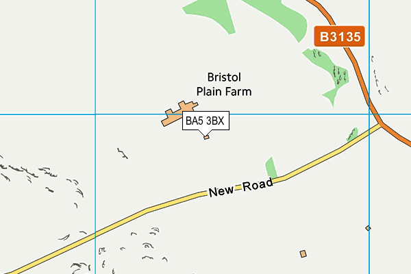 BA5 3BX map - OS VectorMap District (Ordnance Survey) BA5 3BX map - OS VectorMap District (Ordnance Survey)