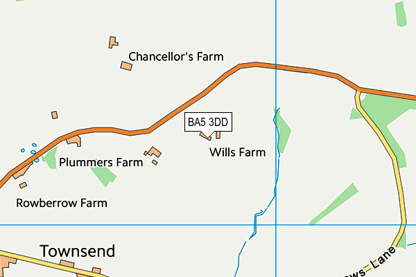 BA5 3DD map - OS VectorMap District (Ordnance Survey) BA5 3DD map - OS VectorMap District (Ordnance Survey)