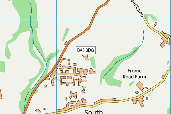 BA5 3DG map - OS VectorMap District (Ordnance Survey) BA5 3DG map - OS VectorMap District (Ordnance Survey)