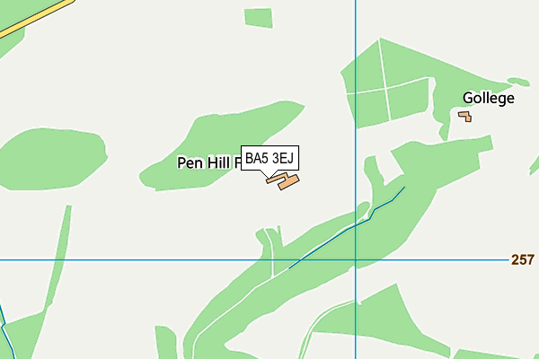 BA5 3EJ map - OS VectorMap District (Ordnance Survey) BA5 3EJ map - OS VectorMap District (Ordnance Survey)