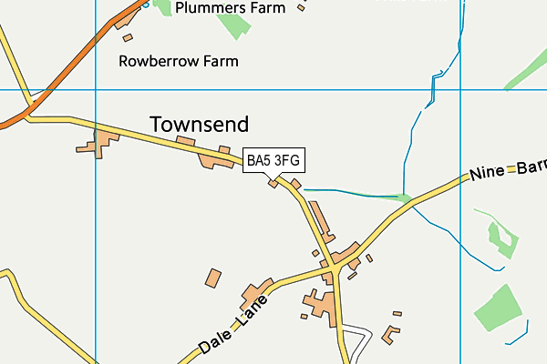 BA5 3FG map - OS VectorMap District (Ordnance Survey) BA5 3FG map - OS VectorMap District (Ordnance Survey)