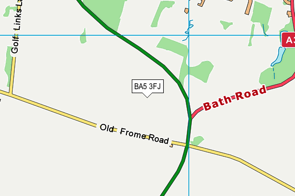 BA5 3FJ map - OS VectorMap District (Ordnance Survey) BA5 3FJ map - OS VectorMap District (Ordnance Survey)