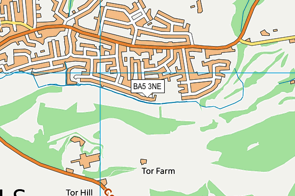 BA5 3NE map - OS VectorMap District (Ordnance Survey) BA5 3NE map - OS VectorMap District (Ordnance Survey)