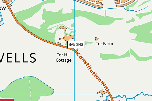 BA5 3NS map - OS VectorMap District (Ordnance Survey) BA5 3NS map - OS VectorMap District (Ordnance Survey)