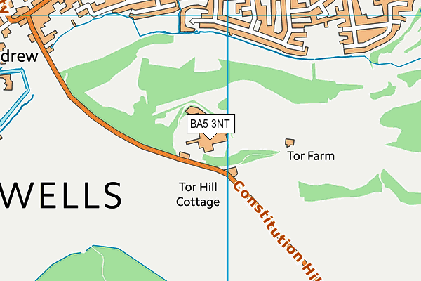 BA5 3NT map - OS VectorMap District (Ordnance Survey) BA5 3NT map - OS VectorMap District (Ordnance Survey)