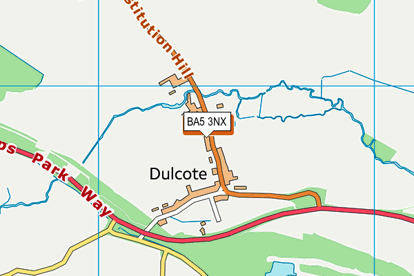 BA5 3NX map - OS VectorMap District (Ordnance Survey) BA5 3NX map - OS VectorMap District (Ordnance Survey)