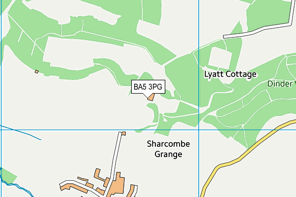BA5 3PG map - OS VectorMap District (Ordnance Survey) BA5 3PG map - OS VectorMap District (Ordnance Survey)