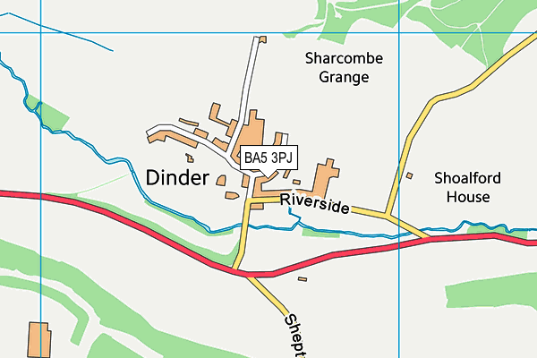 BA5 3PJ map - OS VectorMap District (Ordnance Survey) BA5 3PJ map - OS VectorMap District (Ordnance Survey)