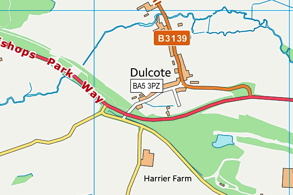 BA5 3PZ map - OS VectorMap District (Ordnance Survey) BA5 3PZ map - OS VectorMap District (Ordnance Survey)